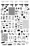 Sweet Stuff (CjS-54) - Clear Jelly Stamping Plate