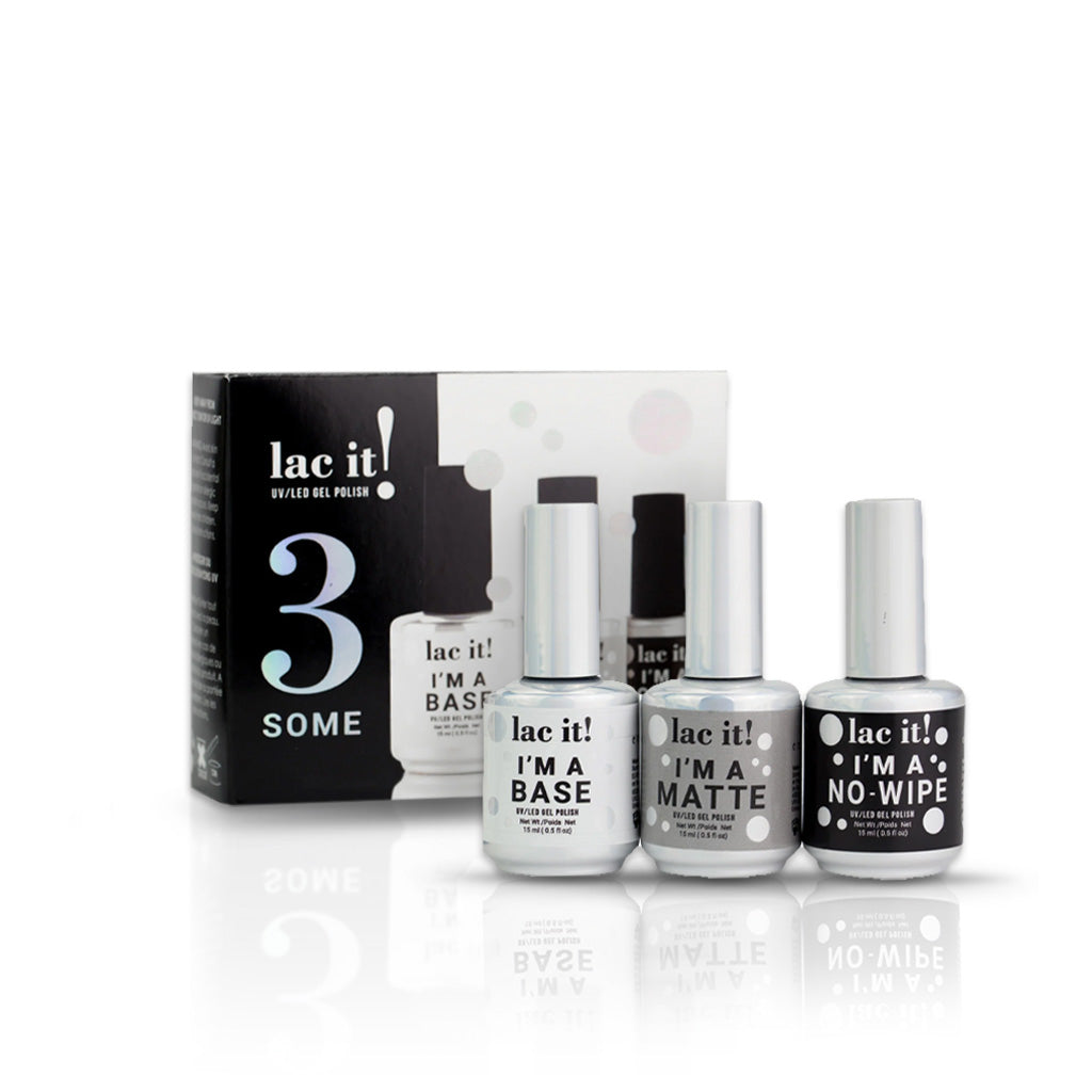 en Vogue Lac It! I'm A 3-Some 100% gel nail polish Kit for professional manicures and extensions Main image