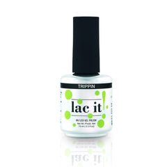 en Vogue Lac It! Trippin vibrant chartreuse-green crème UV/LED gel nail polish for professional nails and extensions bottle