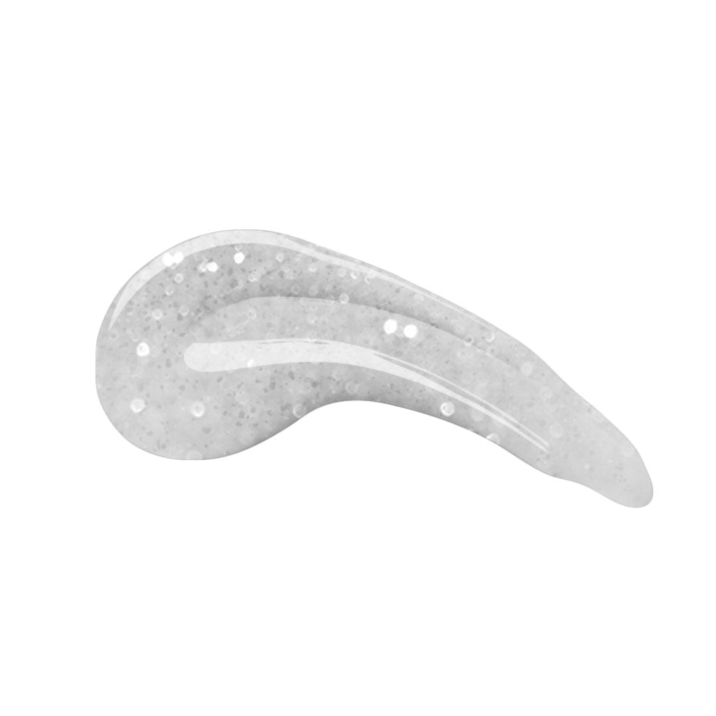 en Vogue Lac It! Twinkle 'Lil Star mix of fine and medium silver glitters in a clear base UV/LED gel nail polish for professional nails and extensions swatch