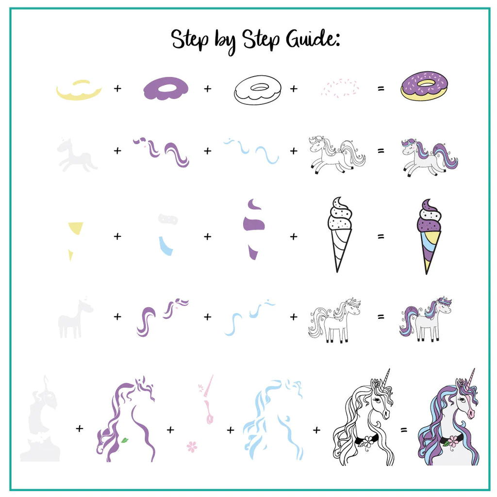 Unicorn Magic (CjS-297) - CJS Medium Stamping Plate