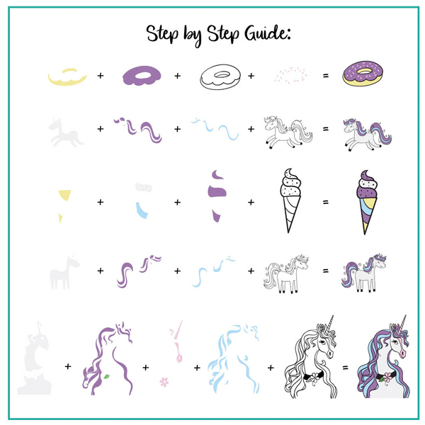 Unicorn Magic (CjS-297) - CJS Medium Stamping Plate