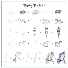 Unicorn Magic (CjS-297) - CJS Medium Stamping Plate