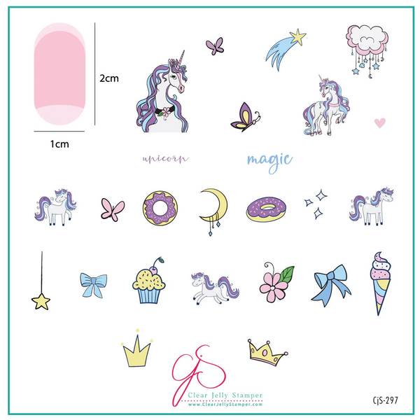 Unicorn Magic (CjS-297) - CJS Medium Stamping Plate