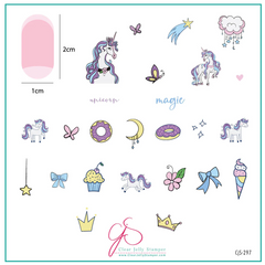 Unicorn Magic (CjS-297) - CJS Medium Stamping Plate