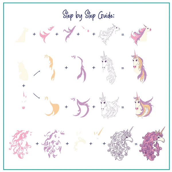 Unique as a Unicorn (CjS-298) - CJS Medium Stamping Plate