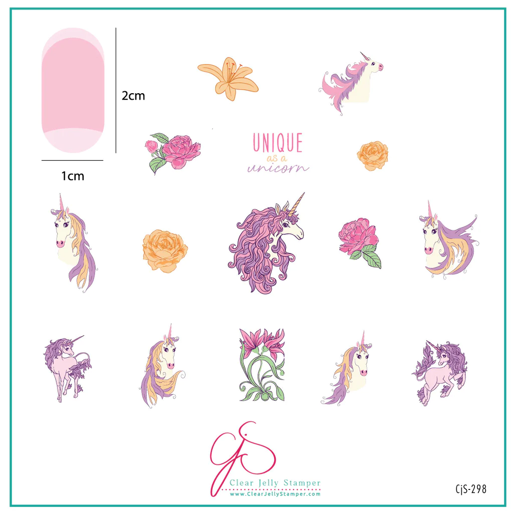 Unique as a Unicorn (CjS-298) - CJS Medium Stamping Plate Main image