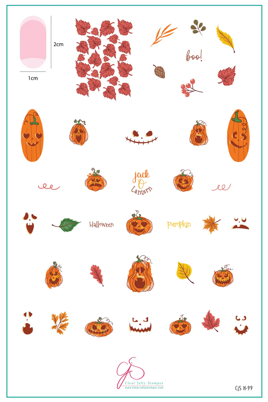 Watercolor Pumpkins (CjSH-99) - Clear Jelly Stamping Plate Main image