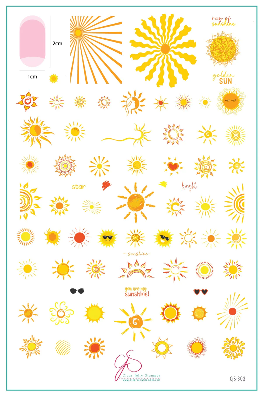 You are my Sunshine (CjS-303) - Clear Jelly Stamping Plate Main image