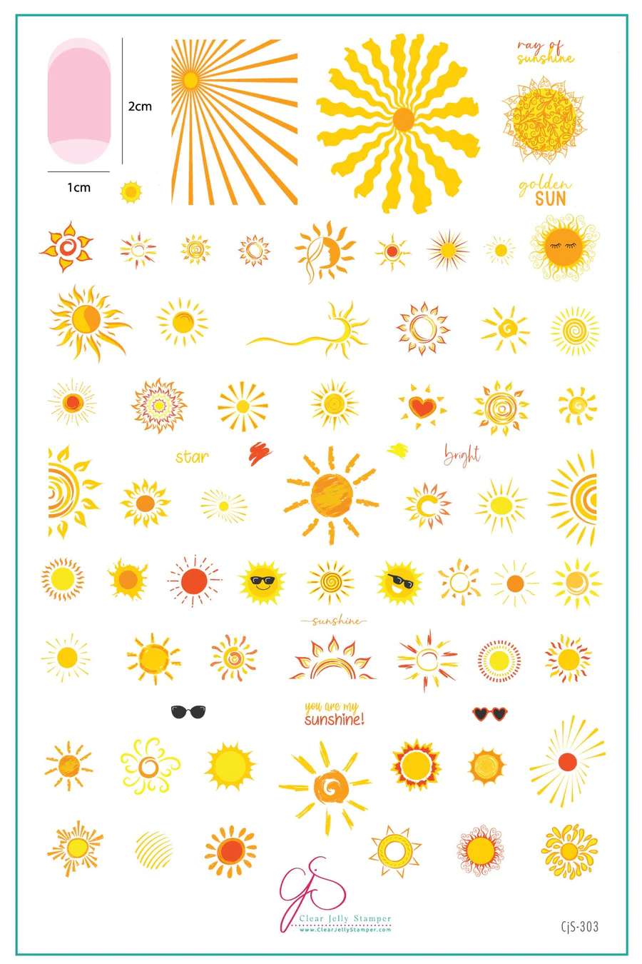 You are my Sunshine (CjS-303) - Clear Jelly Stamping Plate