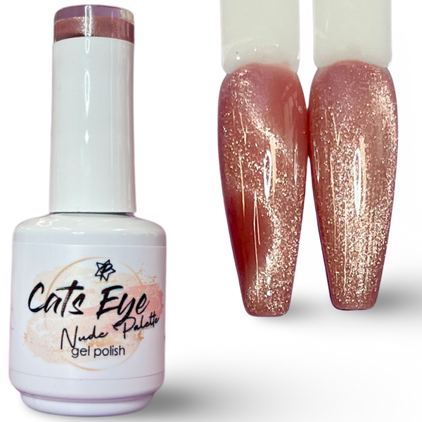 Nude Collection - Cats Eye Gel Polish : Bronze, Blush & Hi-Light