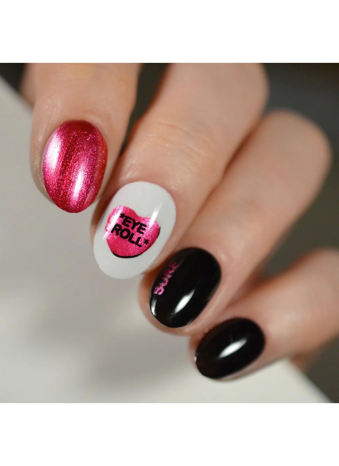 Candy Hearts- Uber Chic Mini Stamping Plate