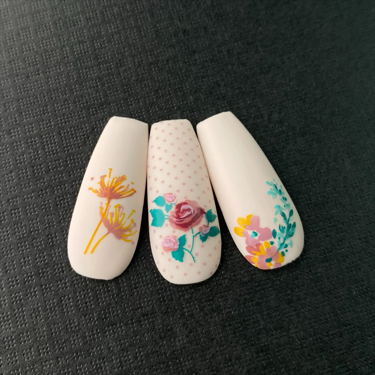 Floral Blossom -  (CjS-279)-  CJS Medium Stamping Plate