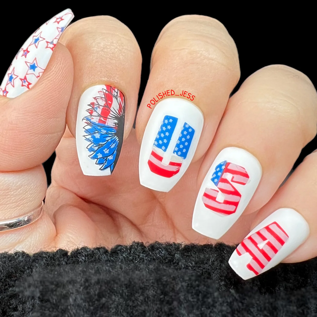 Stars & Stripes - Two (CjS-313) - CJS Medium Stamping Plate