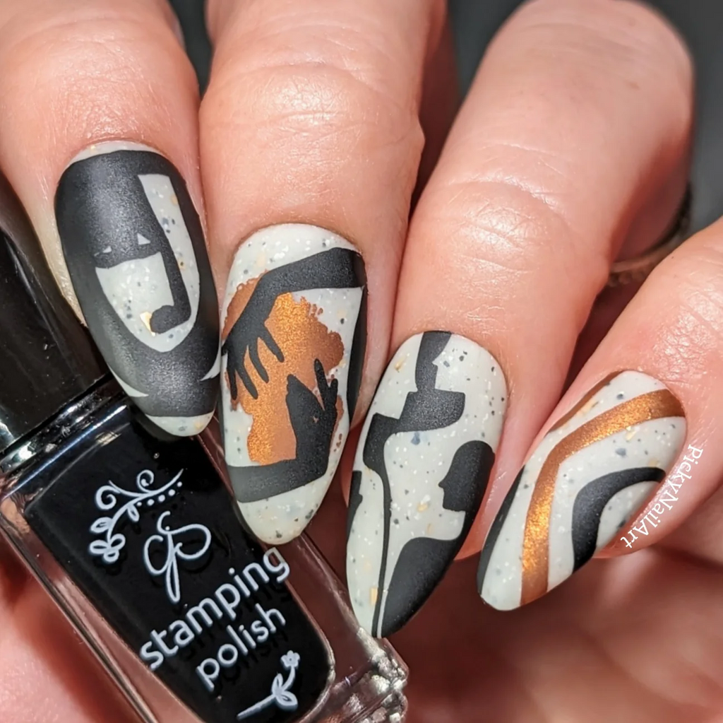 Modern Muse (CJS-329)  - Clear Jelly Stamping Plate