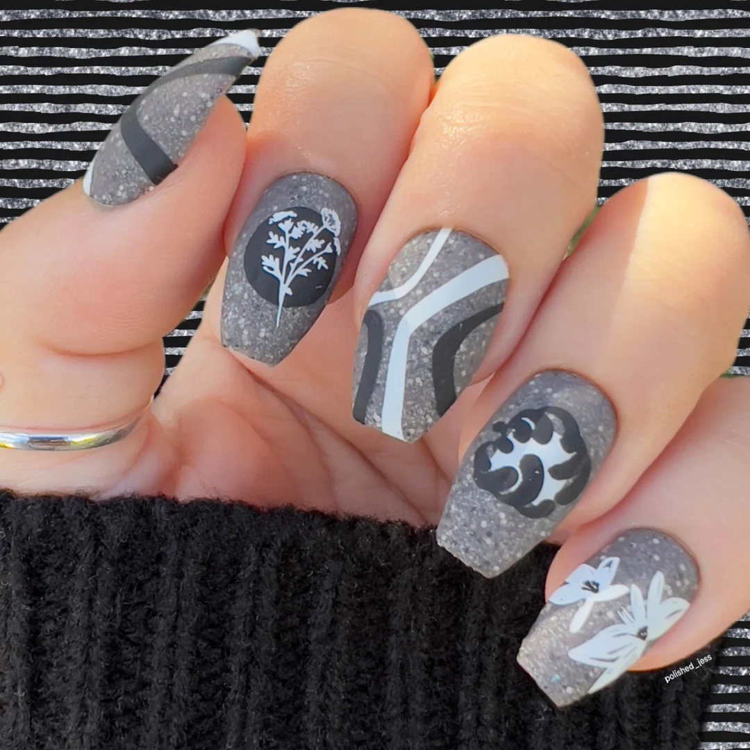 Modern Muse (CJS-329)  - Clear Jelly Stamping Plate