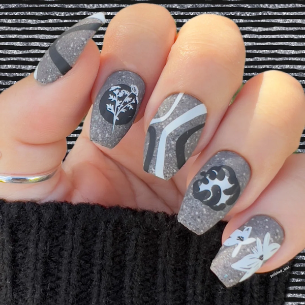 Modern Muse (CJS-329)  - Clear Jelly Stamping Plate