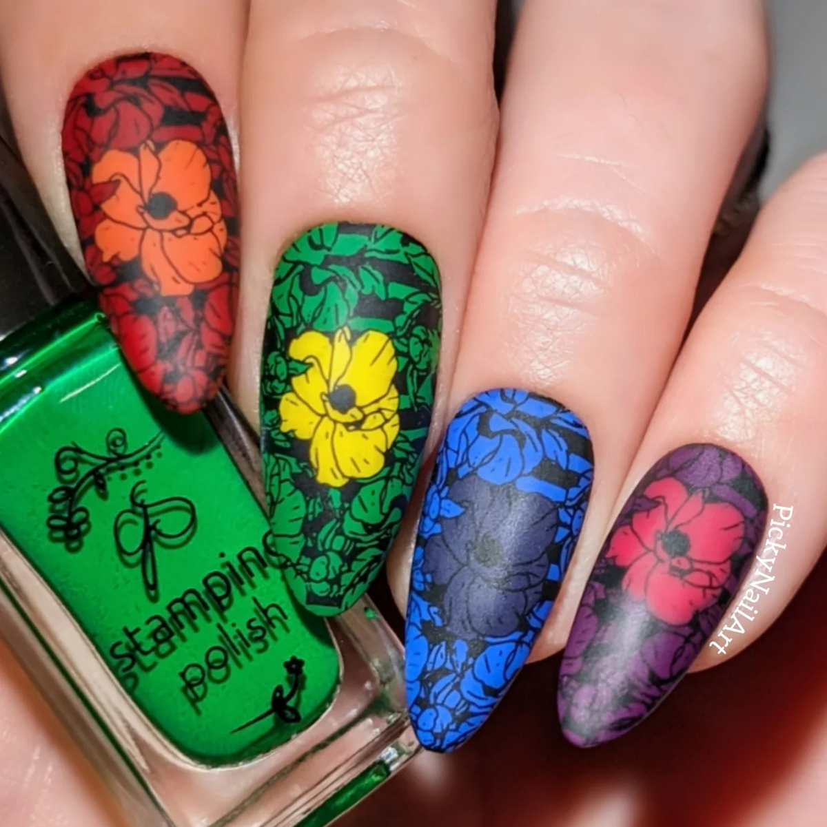 Watercolor Floral Cascade (CJS-337) - Clear Jelly Stamping Plate