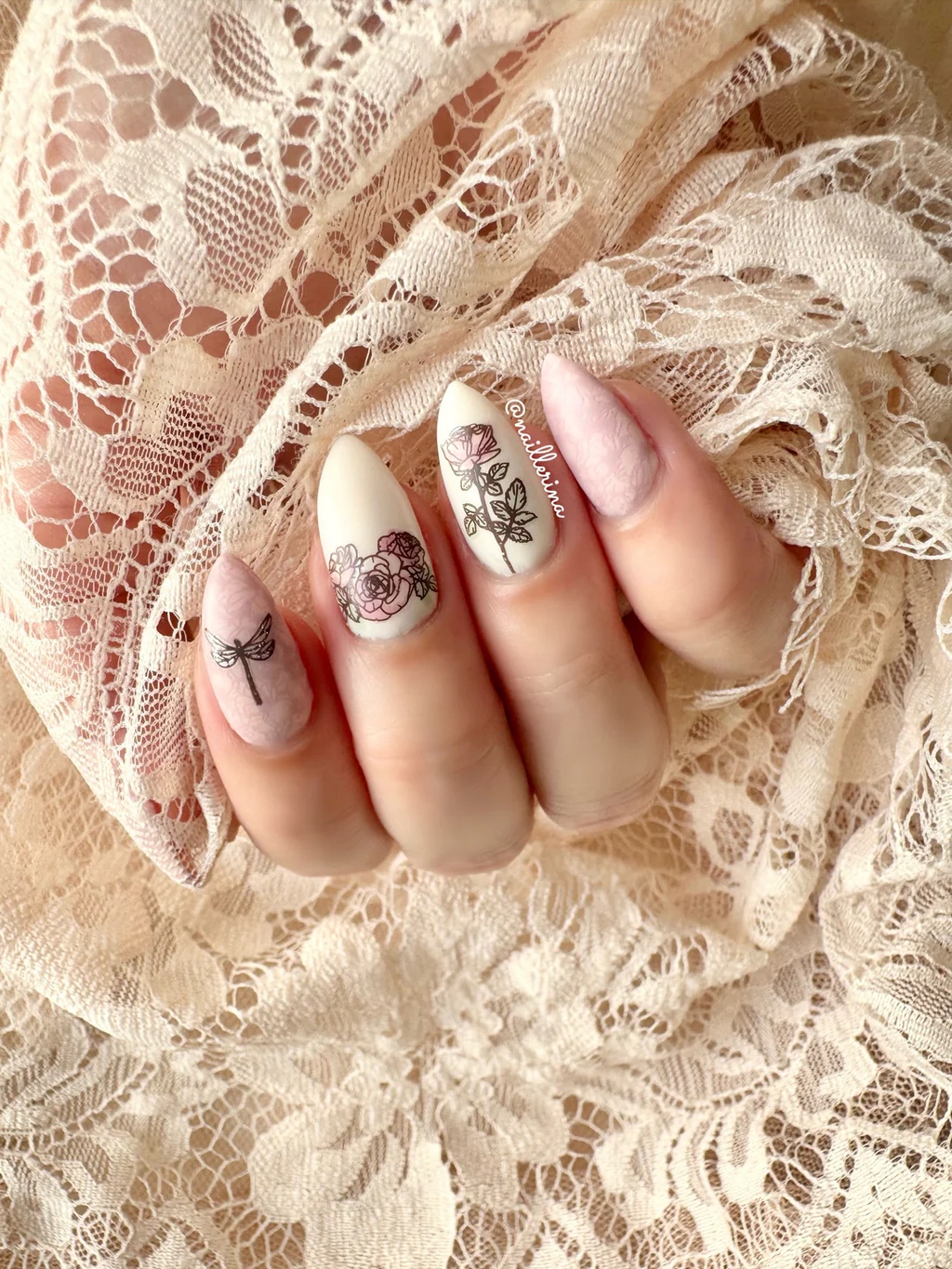 Watercolor Floral Cascade (CJS-337) - Clear Jelly Stamping Plate