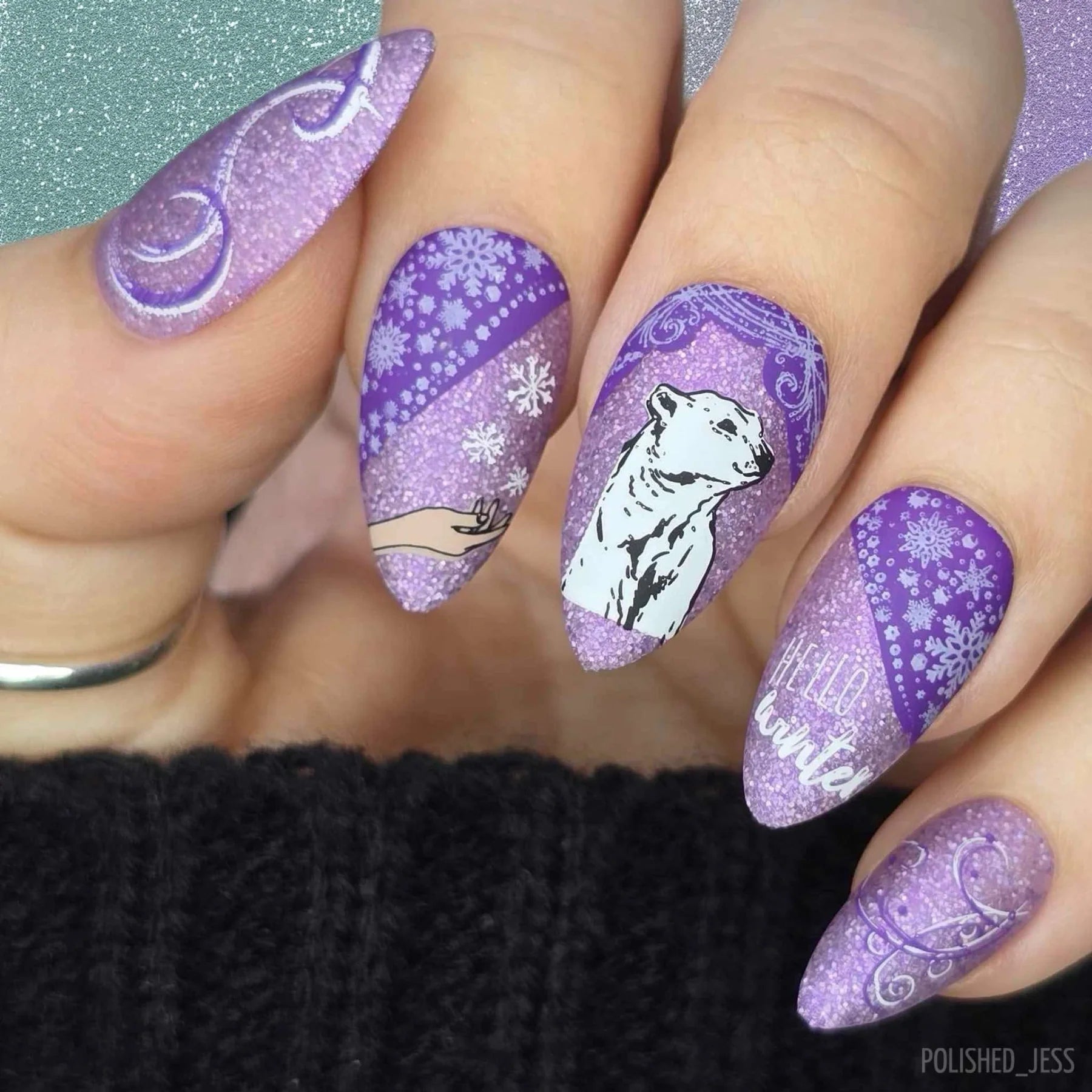 Hello Winter (CjS-374) - Clear Jelly Stamping Plate