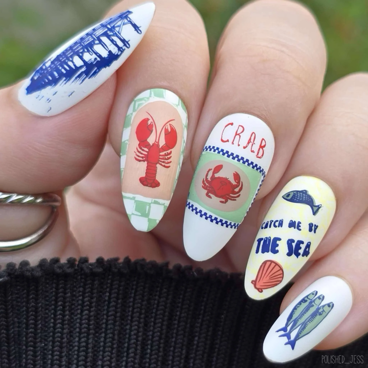 Catch Me by the Sea (CjS-380) -  Clear Jelly Stamping Plate