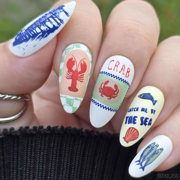 Catch Me by the Sea (CjS-380) -  Clear Jelly Stamping Plate