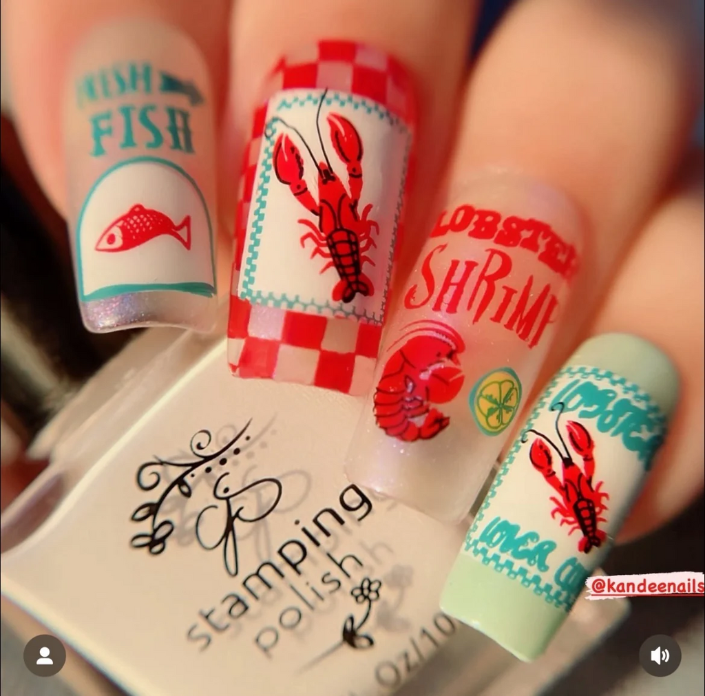 Catch Me by the Sea (CjS-380) -  Clear Jelly Stamping Plate