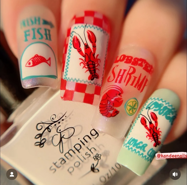 Catch Me by the Sea (CjS-380) -  Clear Jelly Stamping Plate