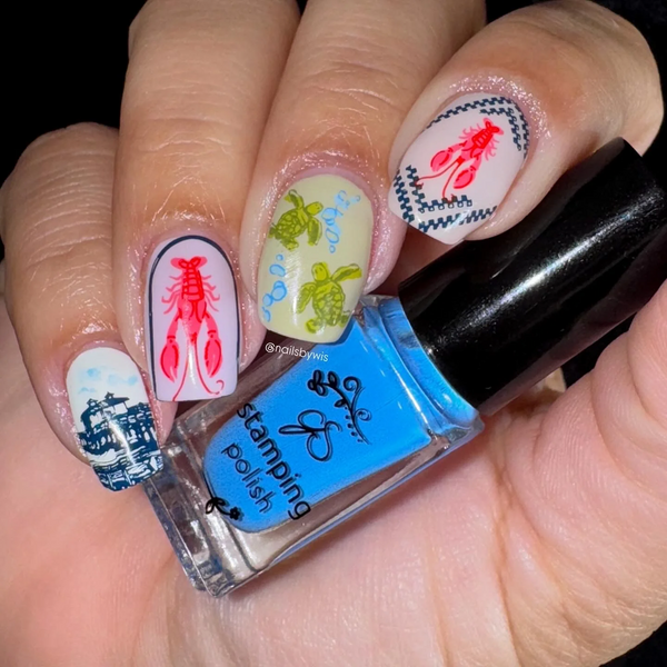 Catch Me by the Sea (CjS-380) -  Clear Jelly Stamping Plate