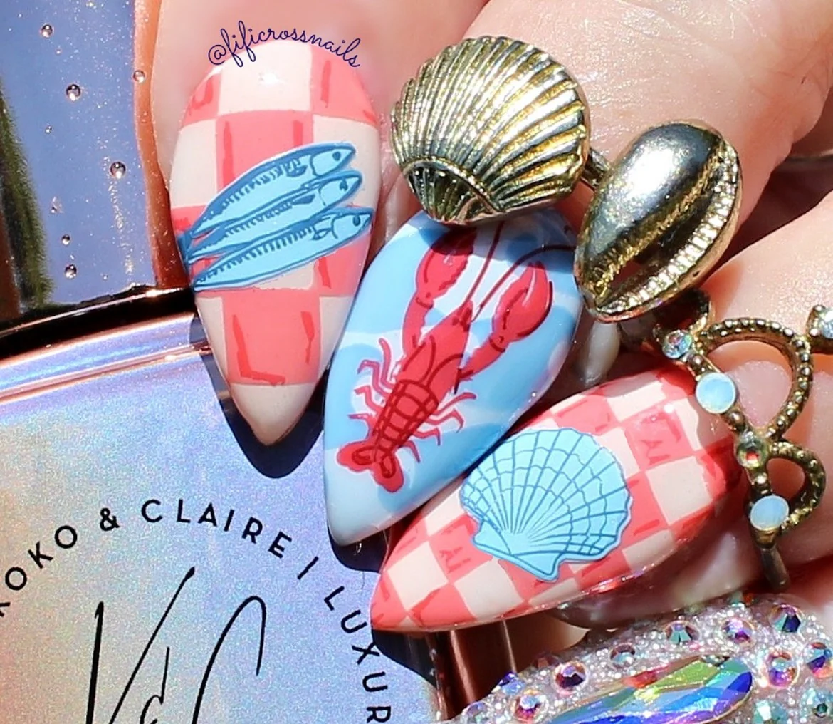 Catch Me by the Sea (CjS-380) -  Clear Jelly Stamping Plate