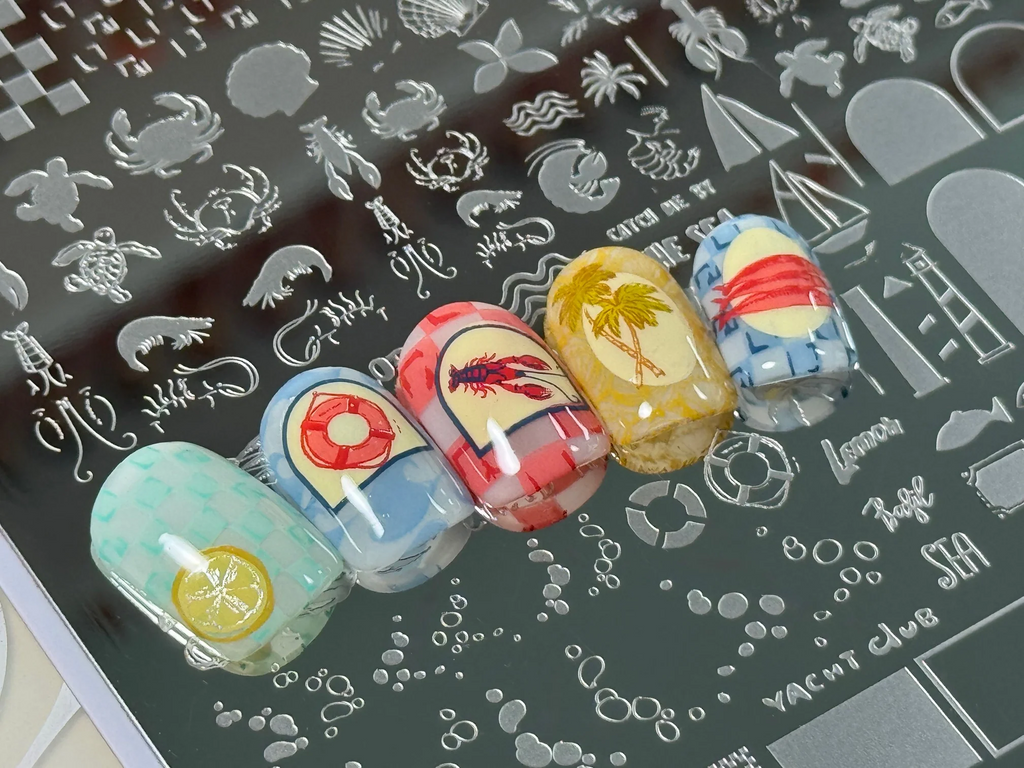 Catch Me by the Sea (CjS-380) -  Clear Jelly Stamping Plate