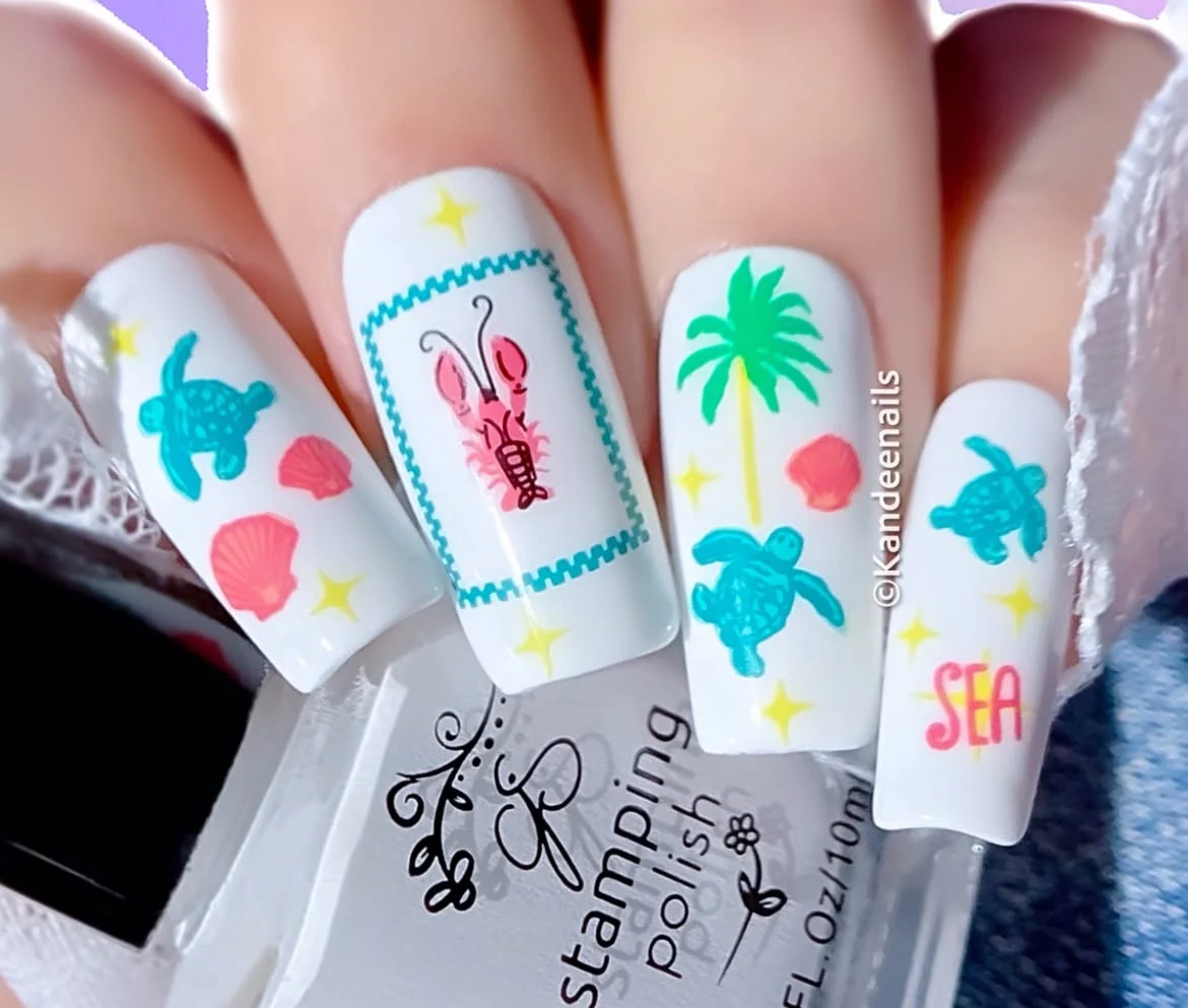 Catch Me by the Sea (CjS-380) -  Clear Jelly Stamping Plate