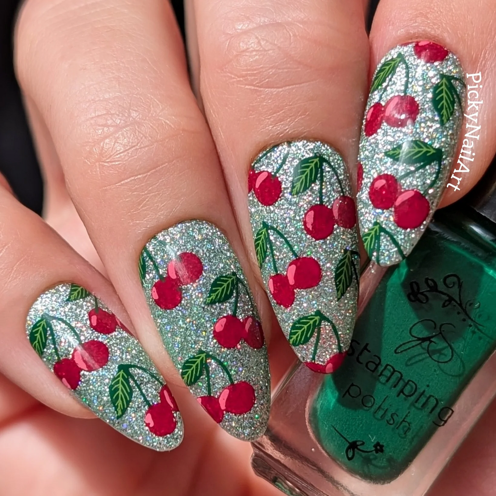 Cherry Bomb  (CjS-382)  -  Clear Jelly Stamping Plate