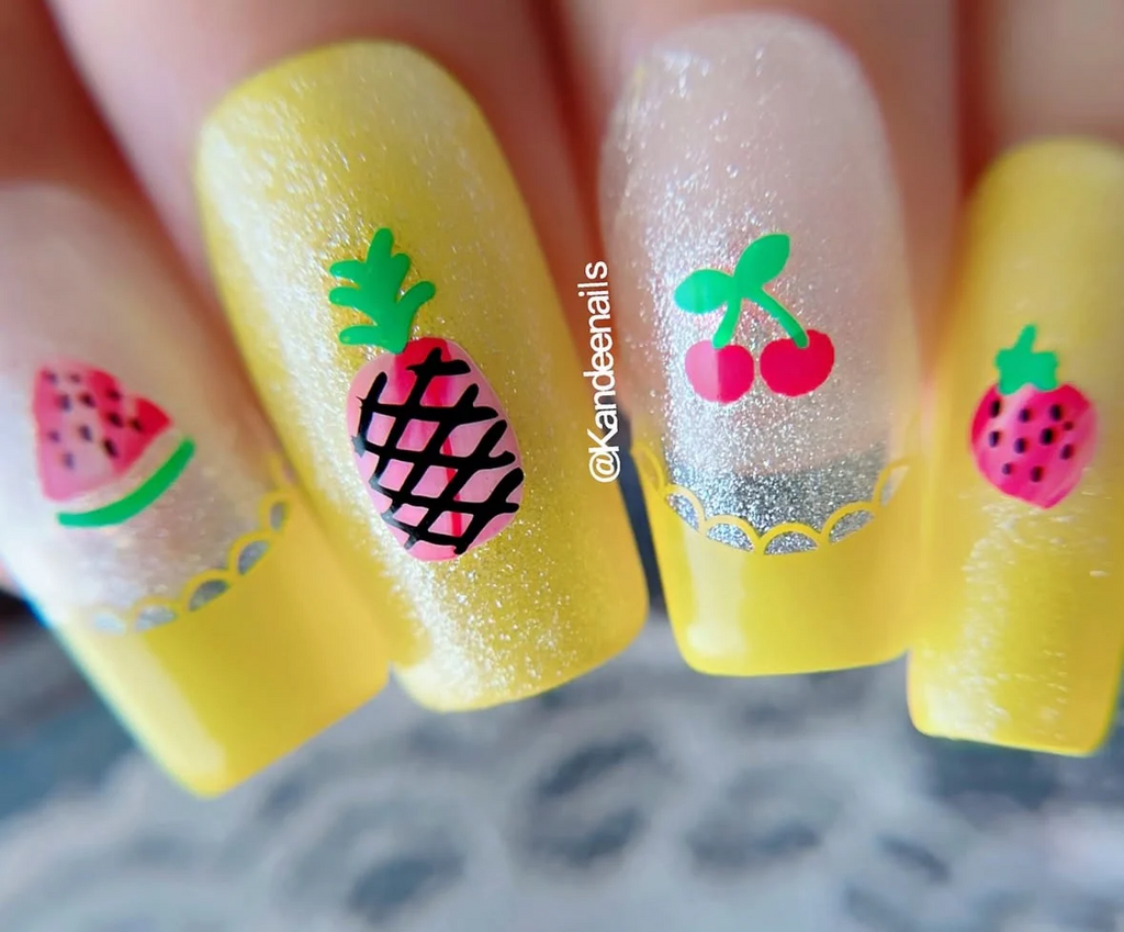 Frilly Fruit (CjS-390) - Clear Jelly Stamping Plate