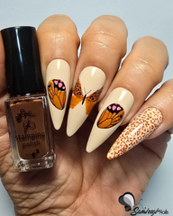 Wild Wings (CjS-392) Etched Nail Art Stamping Plate - Clear Jelly Stamping Plate