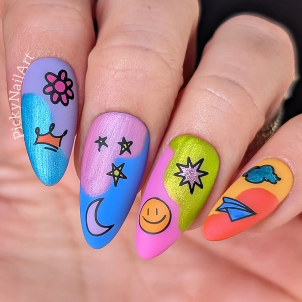 Sign Me Up! (CjS-401)  - Etched Nail Art Stamping Plate - Clear Jelly Stamping Plate