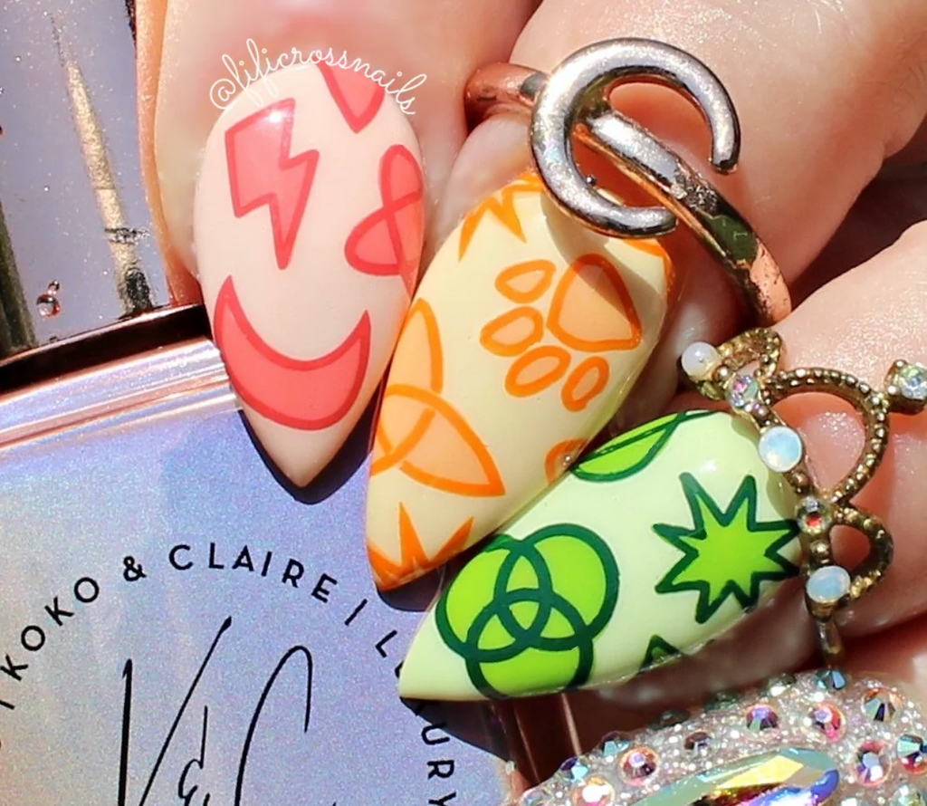 Sign Me Up! (CjS-401)  - Etched Nail Art Stamping Plate - Clear Jelly Stamping Plate