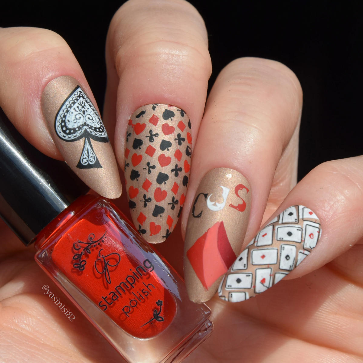 Joker's Wild (CjS-404) - Etched Nail Art Stamping Plate - Clear Jelly Stamping Plate