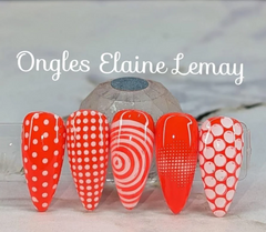 Dotty About You (CjS-410) Etched Nail Art Stamping Plate - Clear Jelly Stamper Plate