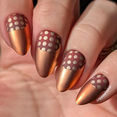 Dotty About You (CjS-410) Etched Nail Art Stamping Plate - Clear Jelly Stamper Plate