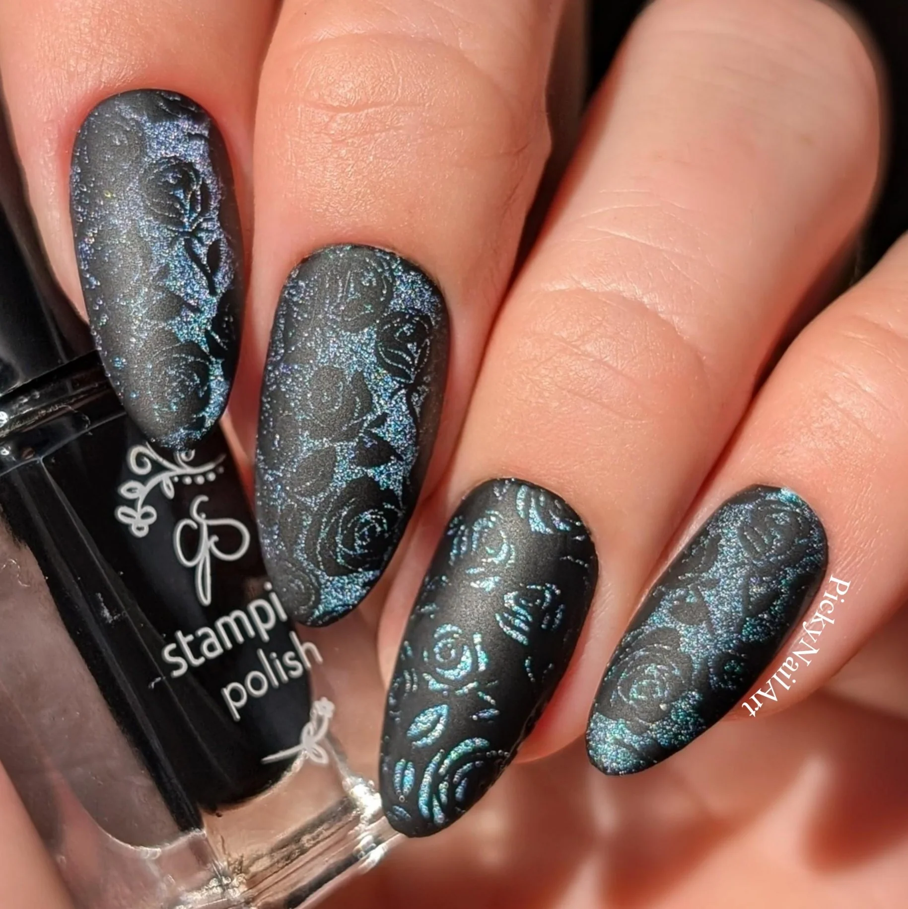 Garden Layers (CjS-411) Etched Nail Art Stamping Plate - Clear Jelly Stamper Plate Secondary image