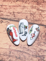 A Very Pin Up Christmas (CjSC-76) - Medium Clear Jelly Stamping Plate