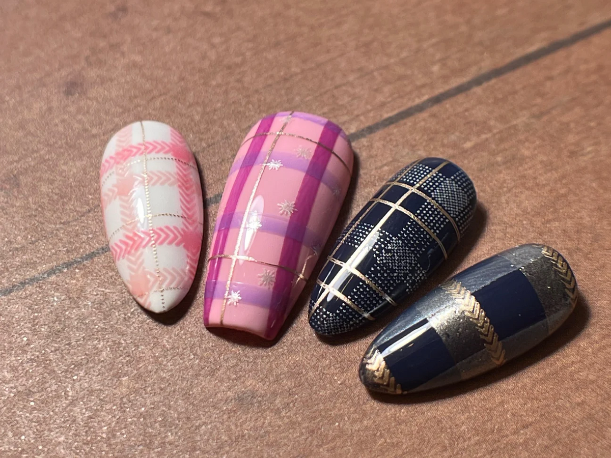 Festive Plaid - Two (CjSC-84) - Clear Jelly Stamping Plate