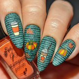 Autumn Skies, Pumpkin Pies (CjSH-101) - Clear Jelly Stamping Plate