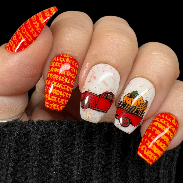 Autumn Skies, Pumpkin Pies (CjSH-101) - Clear Jelly Stamping Plate