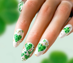 Shake Your Shamrocks (CjSH-103) Etched Nail Art Stamping Plate - Clear Jelly Stamping Plate