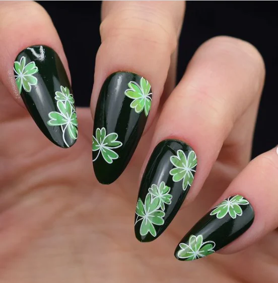 Pretty Clover (CjSH-105) - Clear Jelly Stamping Plate