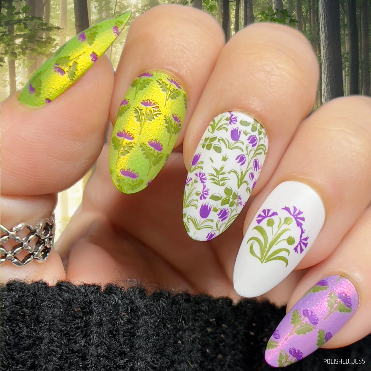 Pretty Clover (CjSH-105) - Clear Jelly Stamping Plate