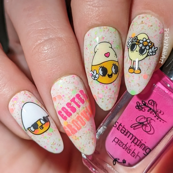 Easter Groovin' (CjSH-107) - Clear Jelly Stamping Plate