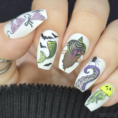 Creepy Beach (CjSH-127)   - Clear Jelly Stamping Plate